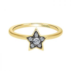14k Yellow and White Gold Diamond Fashion Ladies' Ring LR50480Y45JJ