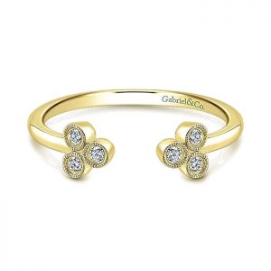 14k Yellow and White Gold Diamond Fashion Ladies' Ring LR51034Y45JJ