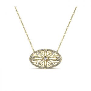 14k Yellow and White Gold Diamond Fashion Necklace NK4859Y45JJ