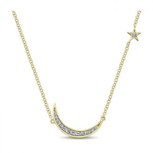 14k Yellow and White Gold Diamond Fashion Necklace NK5205Y45JJ