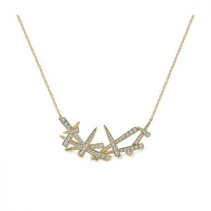 14k Yellow and White Gold Diamond Fashion Necklace NK5559Y45JJ