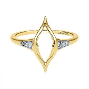 14k Yellow and White Gold Diamond Midi Ladies' Ring LR50532Y45JJ