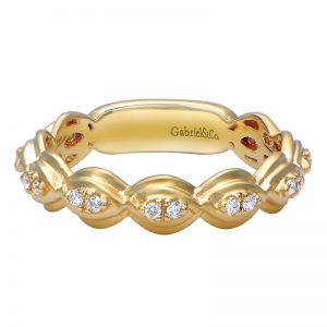 14k Yellow and White Gold Stackable Ladies' Ring LR4872Y44JJ