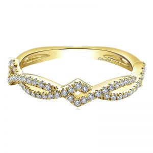 14k Yellow and White Gold Stackable Ladies' Ring LR51168Y45JJ