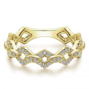 14k Yellow and White Gold Stackable Ladies' Ring LR51175Y45JJ