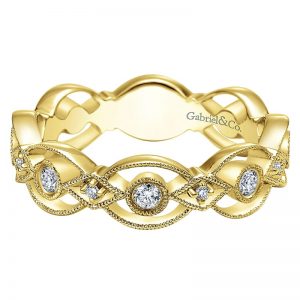 14k Yellow and White Gold Stackable Ladies' Ring LR5397Y45JJ