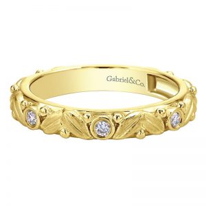 14k Yellow and White Gold Stackable Ladies' Ring LR5398Y45JJ