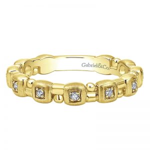 14k Yellow and White Gold Stackable Ladies' Ring LR5646Y45JJ