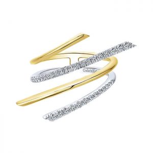 14k Yellow and White Gold Diamond Fashion Ladies' Ring LR50931M45JJ