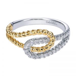 14k Yellow and White Gold Hampton Fashion Ladies' Ring LR5497M44JJ