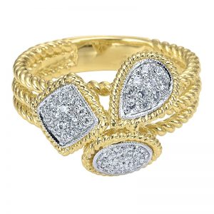 14k Yellow and White Gold Hampton Fashion Ladies' Ring LR5816M44JJ