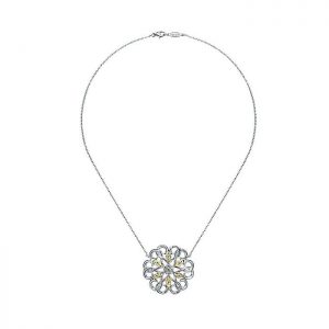 14k Yellow and White Gold Diamond Fashion Necklace NK4021M45JJ