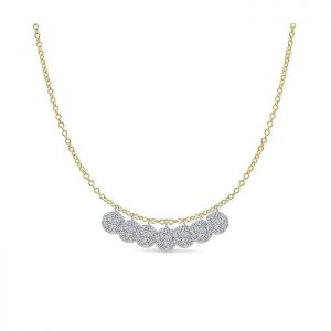14k Yellow and White Gold Diamond Fashion Necklace NK5621M45JJ