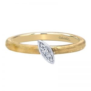 14k Yellow and White Gold Stackable Ladies' Ring LR5402M44JJ