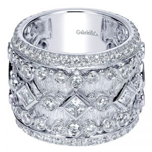 18k White Gold Diamond Fancy Anniversary Band AN8476W83JJ