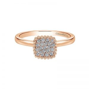 14k Pink Gold Diamond Fashion Gaby Ladies' Ring LR50267K45JJ
