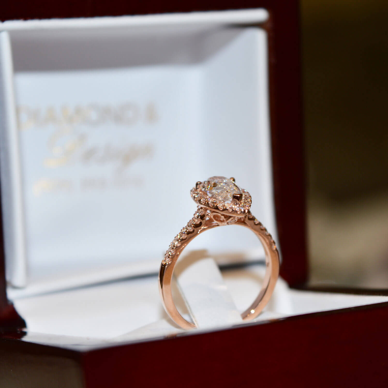 Pear Cut Diamond Engagement Ring